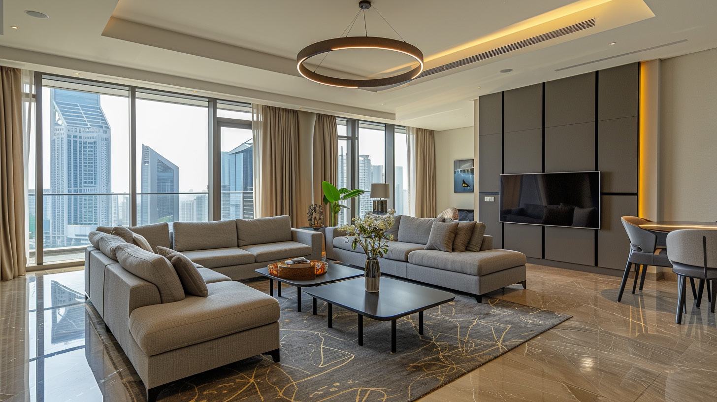 Fully Furnished Living Room